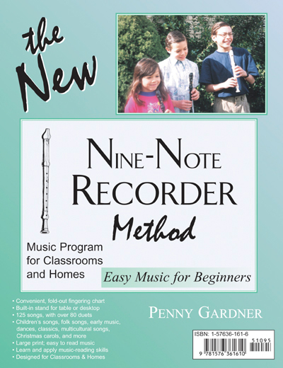 beginning recorder music book, printed