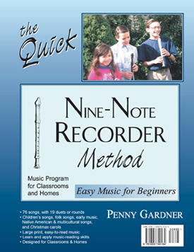 Quick Nine-Note Recorder Method, abbreviated version with 32 pages.