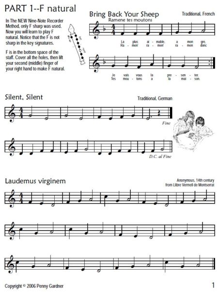 Intermediate soprano recorder music book to learn rest of notes. | Nine ...