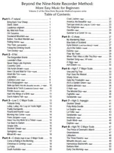 intermediate music book for soprano or tenor recorder