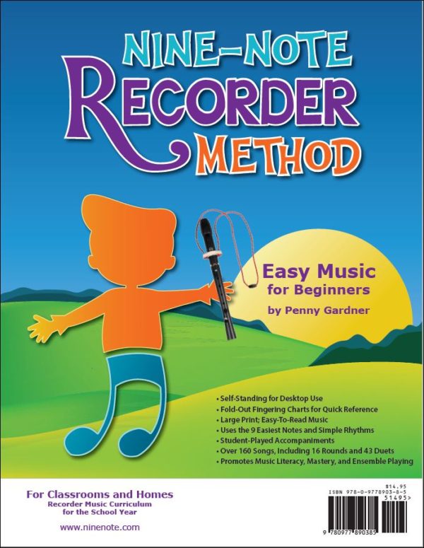 Easy and intermediate recorder music books. NineNote Recorder