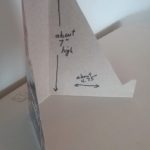 easel with measurements